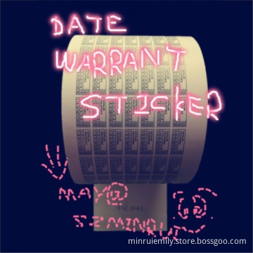 Custom Date Warranty Sticker,ultra Destructible Vinyl Sticker, Do Not Tamper Sticker 